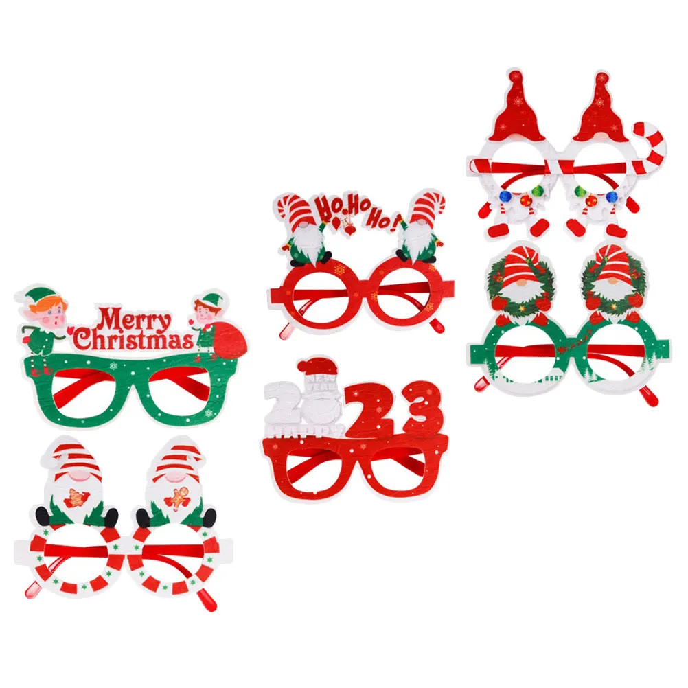 6pcs Cartoon Glasses Frames Christmas Decor Party Supplies Elder Costume Eyewear Xmas Photo Props Holiday Accessories Toy
6pcs Cartoon Glasses Frames Christmas Decor Party Supplies Elder Costume Eyewear Xmas Photo Props Holiday Accessories Toy