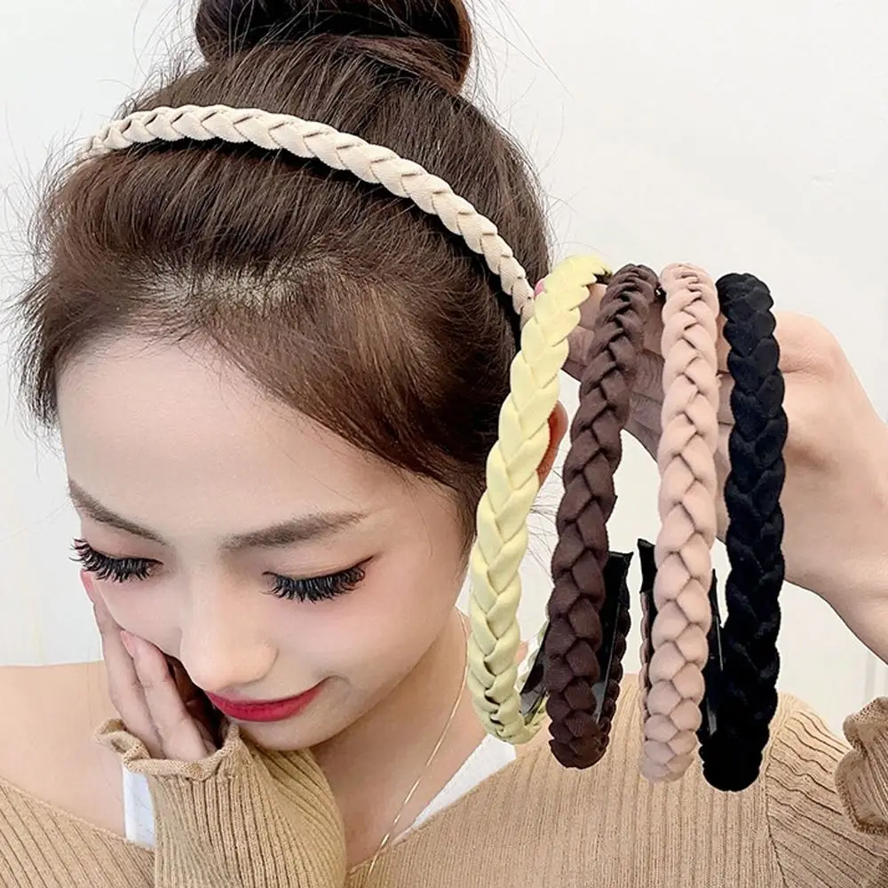 Elegant Twist Weaving Hair Hoop Winding Cross Non-slip Braided Headband Thin Hairbands Bezel Female/Girls
Elegant Twist Weaving Hair Hoop Winding Cross Non-slip Braided Headband Thin Hairbands Bezel Female/Girls