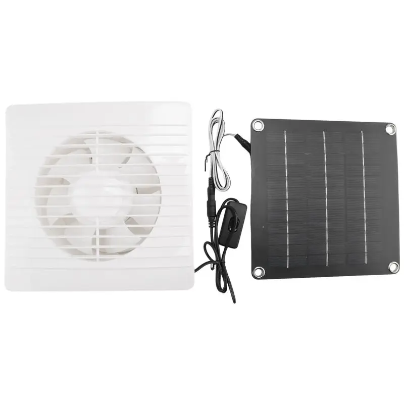 A20F-Solar Fan For Greenhouse - 50W Solar Panel + 10 Inch Solar Exhaust Fan For Shed, Chicken Coop Dog House
A20F-Solar Fan For Greenhouse - 50W Solar Panel + 10 Inch Solar Exhaust Fan For Shed, Chicken Coop Dog House