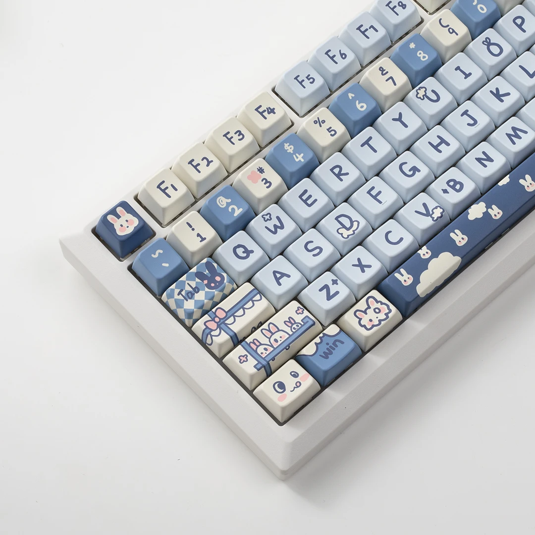 Dudu rabbit keycap MDA height pbt material five-sided thermal sublimation suitable for tarantula F99 vgn98pro F87
Dudu rabbit keycap MDA height pbt material five-sided thermal sublimation suitable for tarantula F99 vgn98pro F87