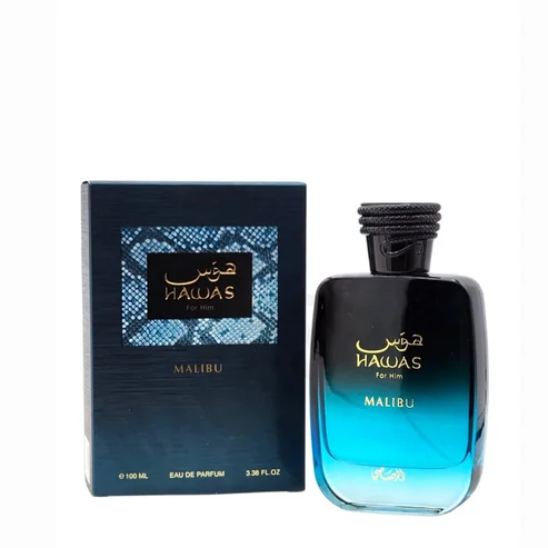 Hawas Malibu Rasasi 100ml – Aromatic Unisex Perfume with Pineapple, Lavender and Tonka Bean
Hawas Malibu Rasasi 100ml – Aromatic Unisex Perfume with Pineapple, Lavender and Tonka Bean