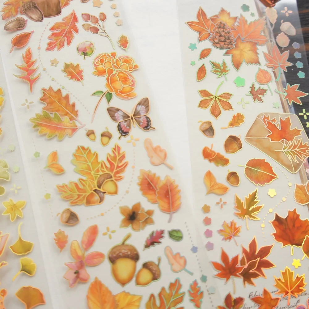 3 Sheets Gold Yellow Orange Green Leave Design PVC Sticker Gift Tag Birthday Wedding Gift Decoration Scrapbooking DIY Sticker
3 Sheets Gold Yellow Orange Green Leave Design PVC Sticker Gift Tag Birthday Wedding Gift Decoration Scrapbooking DIY Sticker