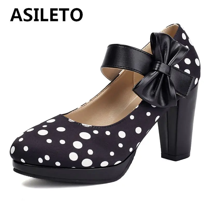 ASILETO New Design Sweet Dating Women Pumps Round Toe Chunky Heels 8.5cm Platform 1.5cm Bowknot Mixed Color Plus Size 46 47 48
ASILETO New Design Sweet Dating Women Pumps Round Toe Chunky Heels 8.5cm Platform 1.5cm Bowknot Mixed Color Plus Size 46 47 48