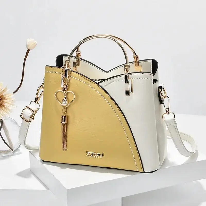 Office Work Lady Handbag Patchwork PU Leather Luxury Shoulder Messenger Bag Elegant Fashion Female Crossbody Bag Daily Accessory
Office Work Lady Handbag Patchwork PU Leather Luxury Shoulder Messenger Bag Elegant Fashion Female Crossbody Bag Daily Accessory