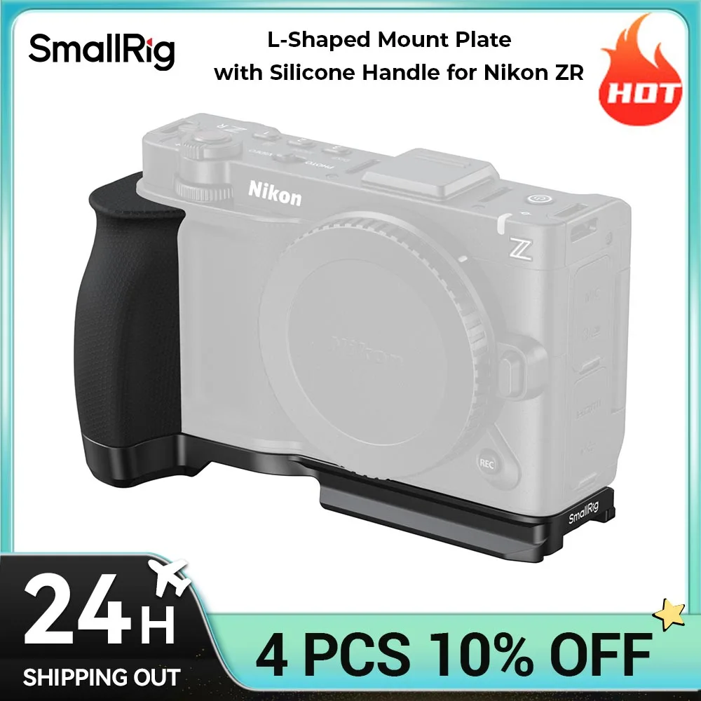 L-образная монтажная пластина SmallRig с силиконовой ручкой для Nikon ZR с быстросъемной пластиной Arca-Swiss для DJI RS 3/RSC 3 Pro
L-образная монтажная пластина SmallRig с силиконовой ручкой для Nikon ZR с быстросъемной пластиной Arca-Swiss для DJI RS 3/RSC 3 Pro