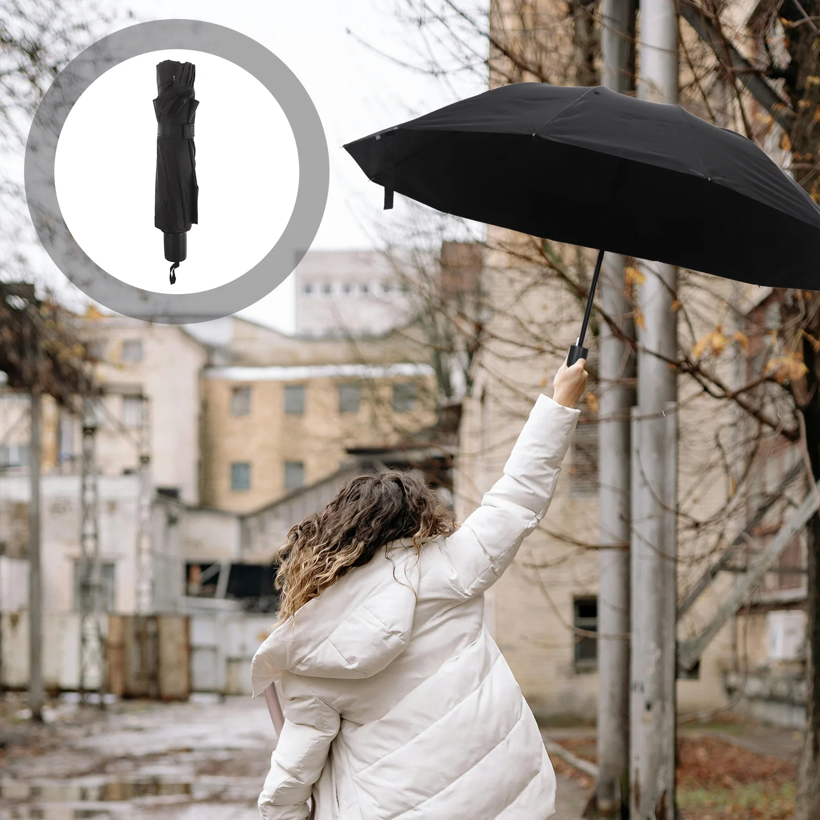 Black Heavy Duty Folding Umbrella Extra Large Manual Open Rain Shield for Couples Families Wind Resistant Travel Adventure
Black Heavy Duty Folding Umbrella Extra Large Manual Open Rain Shield for Couples Families Wind Resistant Travel Adventure