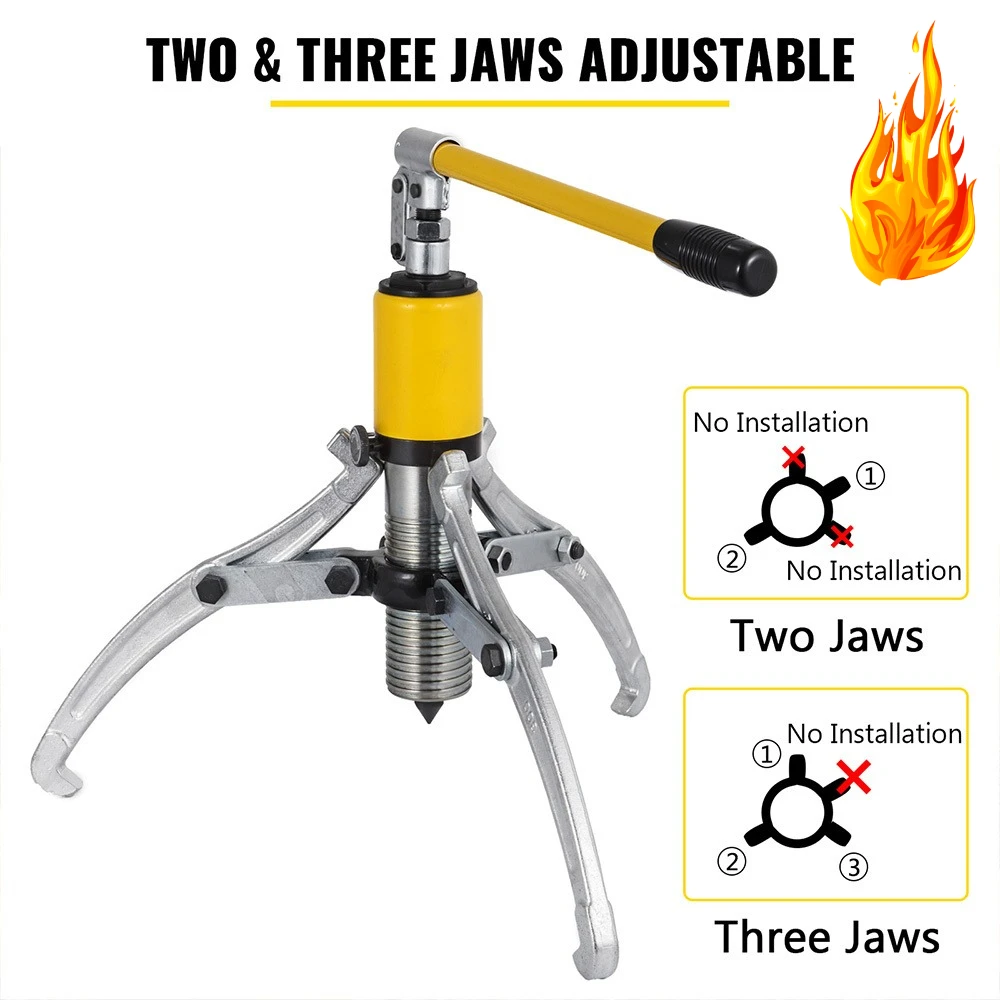 15T Hydraulic Gear Puller - Bearing/Hub Separator Tool with 2/3 Jaws (3.9"-11.8"), for Wheel Hub/Flange/Gear Removal
15T Hydraulic Gear Puller - Bearing/Hub Separator Tool with 2/3 Jaws (3.9"-11.8"), for Wheel Hub/Flange/Gear Removal