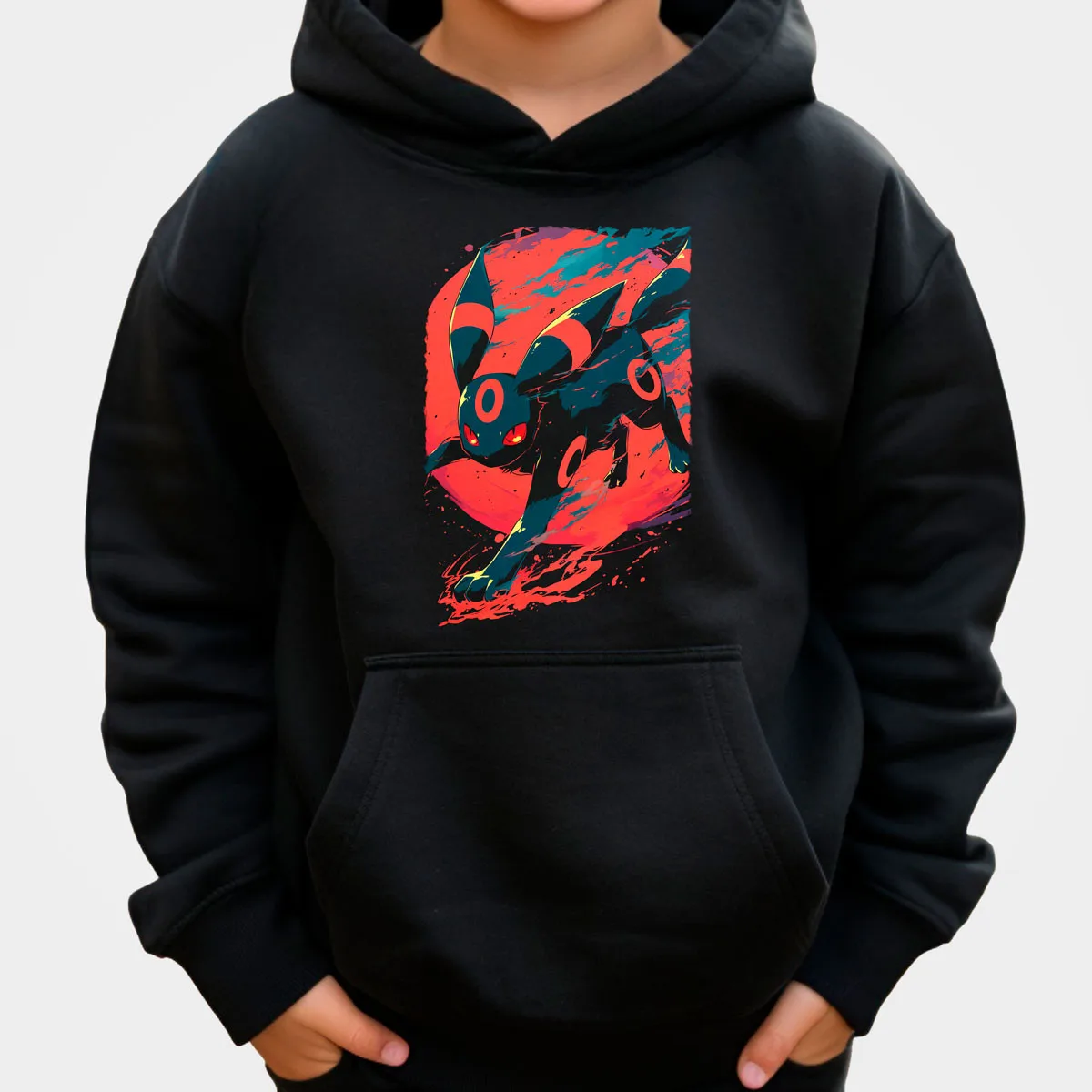 Pokemon Anime Umbreon Cotton Hoodie Black Color Orange Splash Background Red Eyes Creature Pattern Loose Fit Autumn Winter
Pokemon Anime Umbreon Cotton Hoodie Black Color Orange Splash Background Red Eyes Creature Pattern Loose Fit Autumn Winter