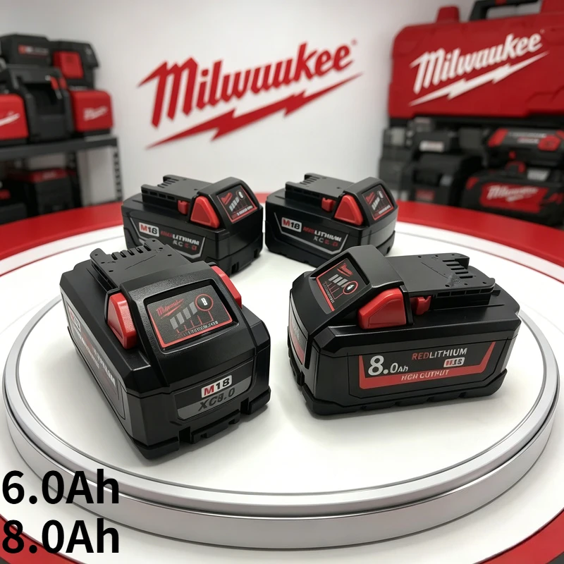 100% New Original Milwaukee M18 18V 6.0Ah 8.0Ah High Output Li-ion Rechargeable Battery For Milwaukee M18 Cordless Power Tools
100% New Original Milwaukee M18 18V 6.0Ah 8.0Ah High Output Li-ion Rechargeable Battery For Milwaukee M18 Cordless Power Tools