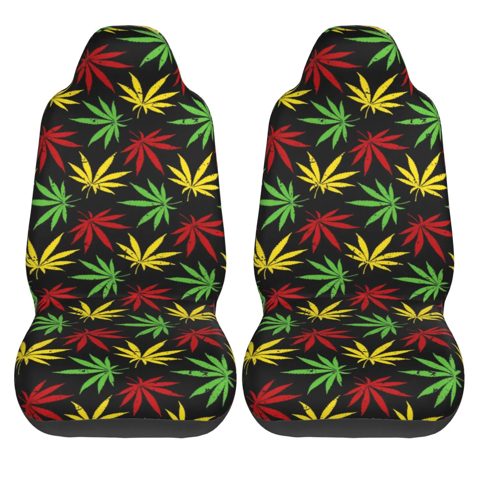 Colorful Weed Leaf Print Car Seat Cover Seat Cover Anti Fouling and Convenient Protective Cover Unique Style 2PCS Universal Type
Colorful Weed Leaf Print Car Seat Cover Seat Cover Anti Fouling and Convenient Protective Cover Unique Style 2PCS Universal Type