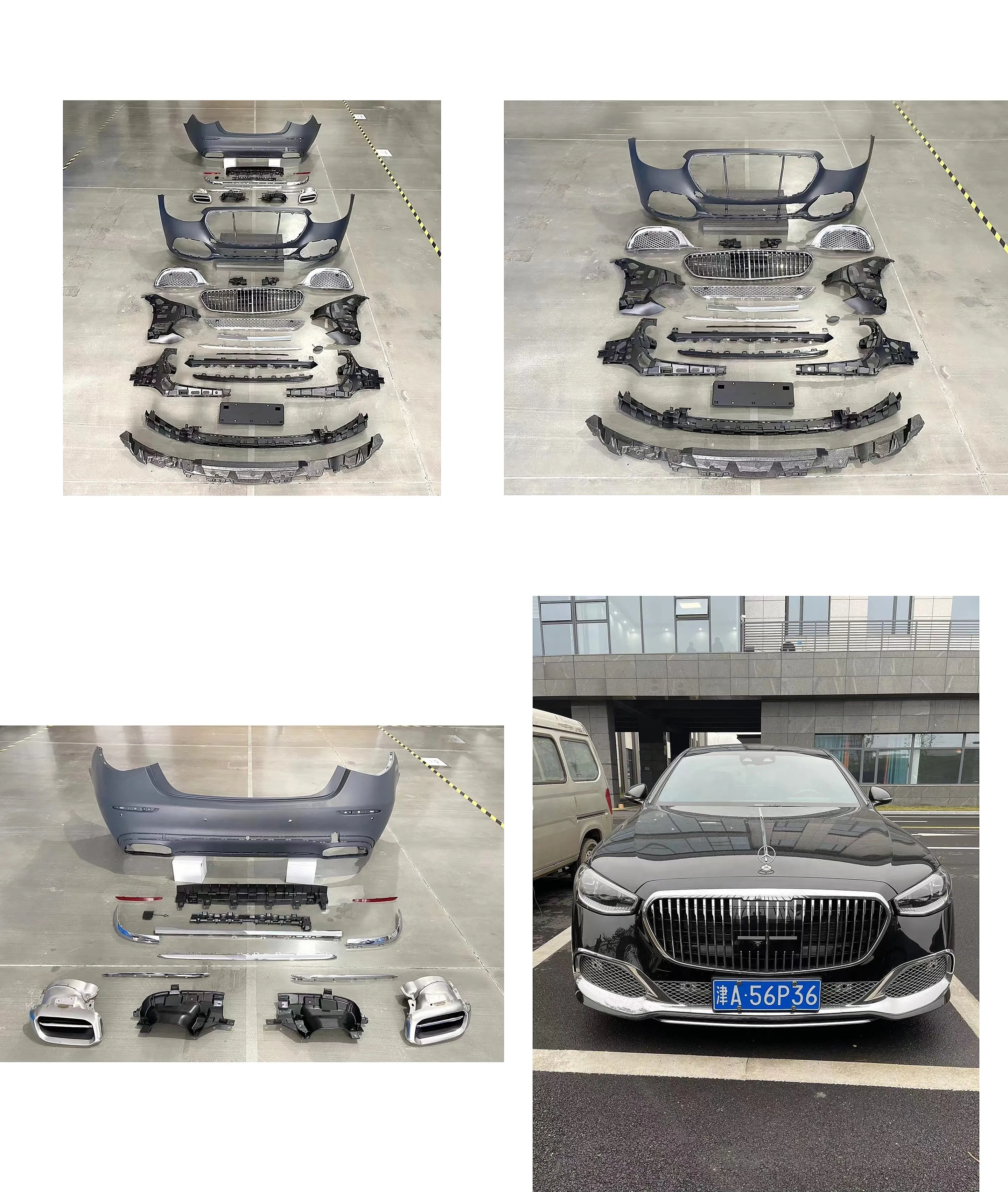 Newest Full Body Kits for Benz W223 S Class Upgrade to Maybach Front Bumper Grille
Newest Full Body Kits for Benz W223 S Class Upgrade to Maybach Front Bumper Grille