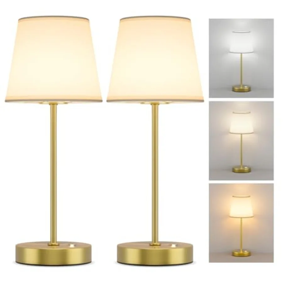 2 Pack Cordless LED Table Lamps Battery Operated Fabric Shade Desk Lamp 3 Color Stepless Dimmable Rechargeable Lamp for Dinner/
2 Pack Cordless LED Table Lamps Battery Operated Fabric Shade Desk Lamp 3 Color Stepless Dimmable Rechargeable Lamp for Dinner/