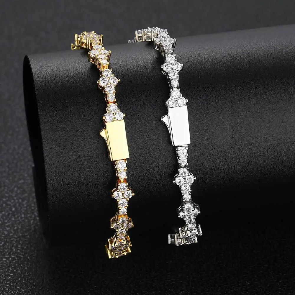 ICE HUE Shiny Cross Zirconia Bracelet, 6.5mm Tennis Bracelet for Women & Men, Fashion Jewelry for Holiday & Daily Wear
ICE HUE Shiny Cross Zirconia Bracelet, 6.5mm Tennis Bracelet for Women & Men, Fashion Jewelry for Holiday & Daily Wear