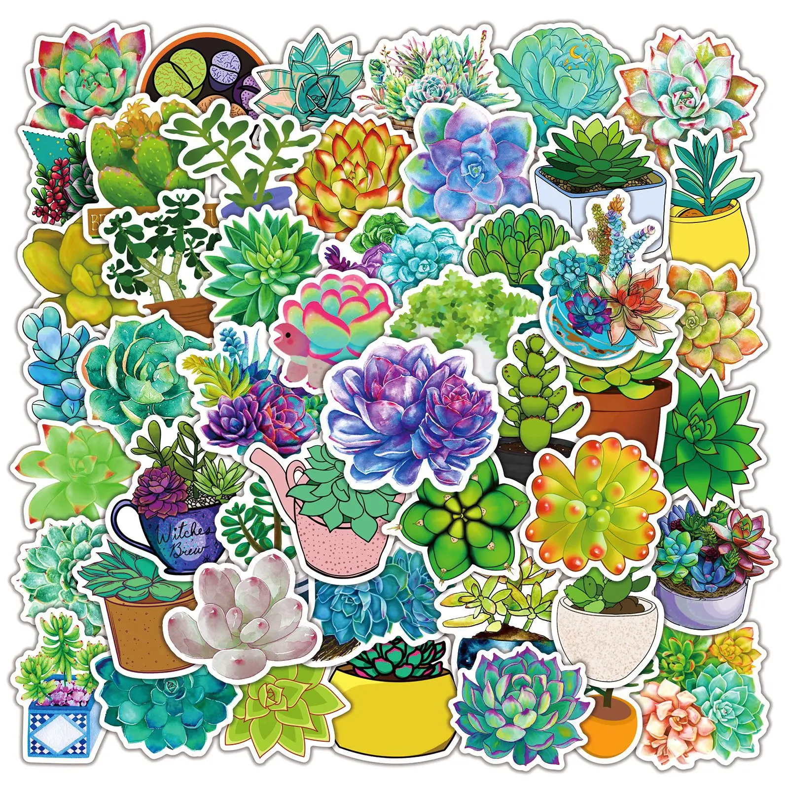10/50PCS Succulent Graffiti Stickers Potted Plants Cartoon Sticker Green Plant Decals DIY Laptop Guitar Car Bike Decoration Toy
10/50PCS Succulent Graffiti Stickers Potted Plants Cartoon Sticker Green Plant Decals DIY Laptop Guitar Car Bike Decoration Toy