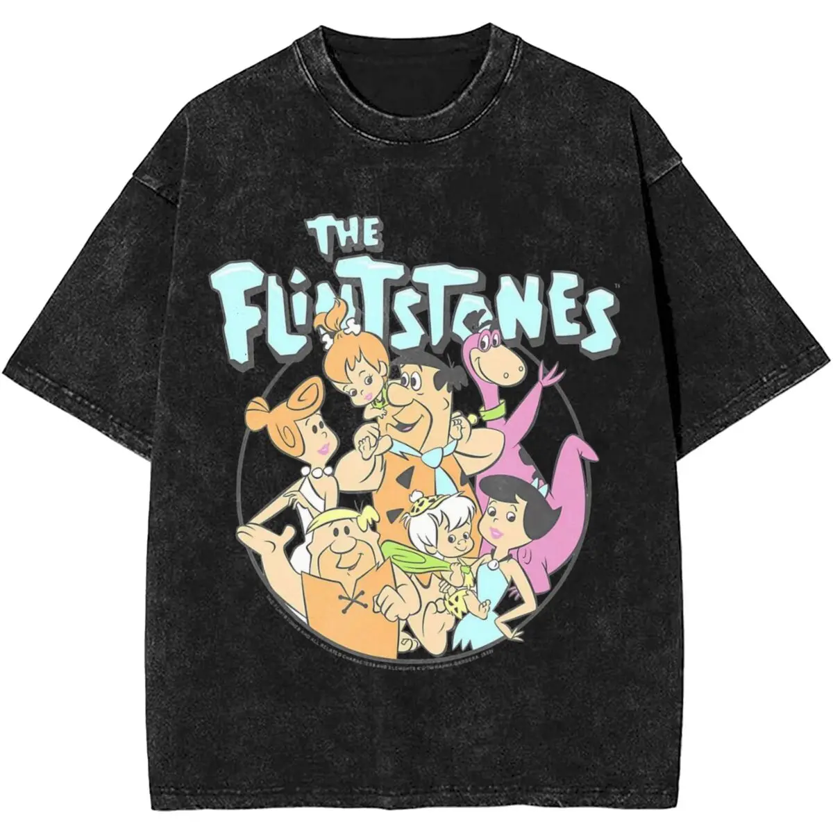 Men T-Shirt The Flintston Washed T Shirts Trendy Cool Vintage Movie Animated Sitcom Summer Tee Shirt Cotton Clothing Plus Size
Men T-Shirt The Flintston Washed T Shirts Trendy Cool Vintage Movie Animated Sitcom Summer Tee Shirt Cotton Clothing Plus Size