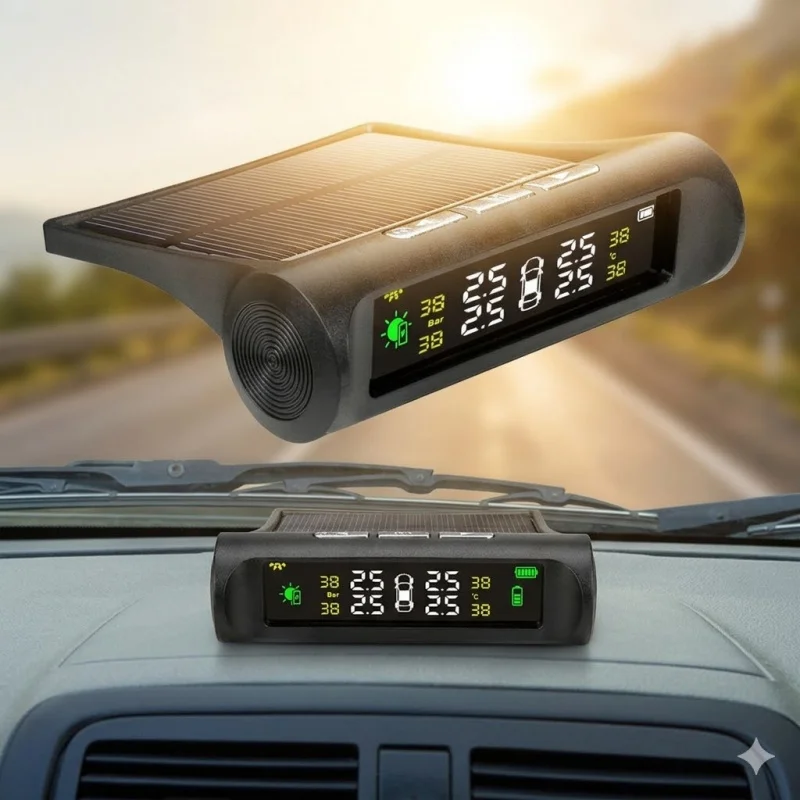 Solar TPMS Tire Pressure Monitor 4 External Sensors,Real-Time Tire Pressure & Temperature for All cars
Solar TPMS Tire Pressure Monitor 4 External Sensors,Real-Time Tire Pressure & Temperature for All cars