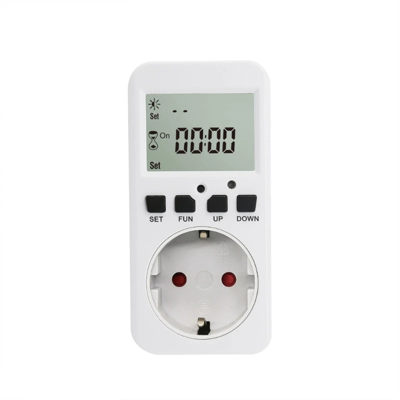 Timer Light Control Outlet Equipped with Small Sensors Programmable Socket for Automatic On Off in Various Environment