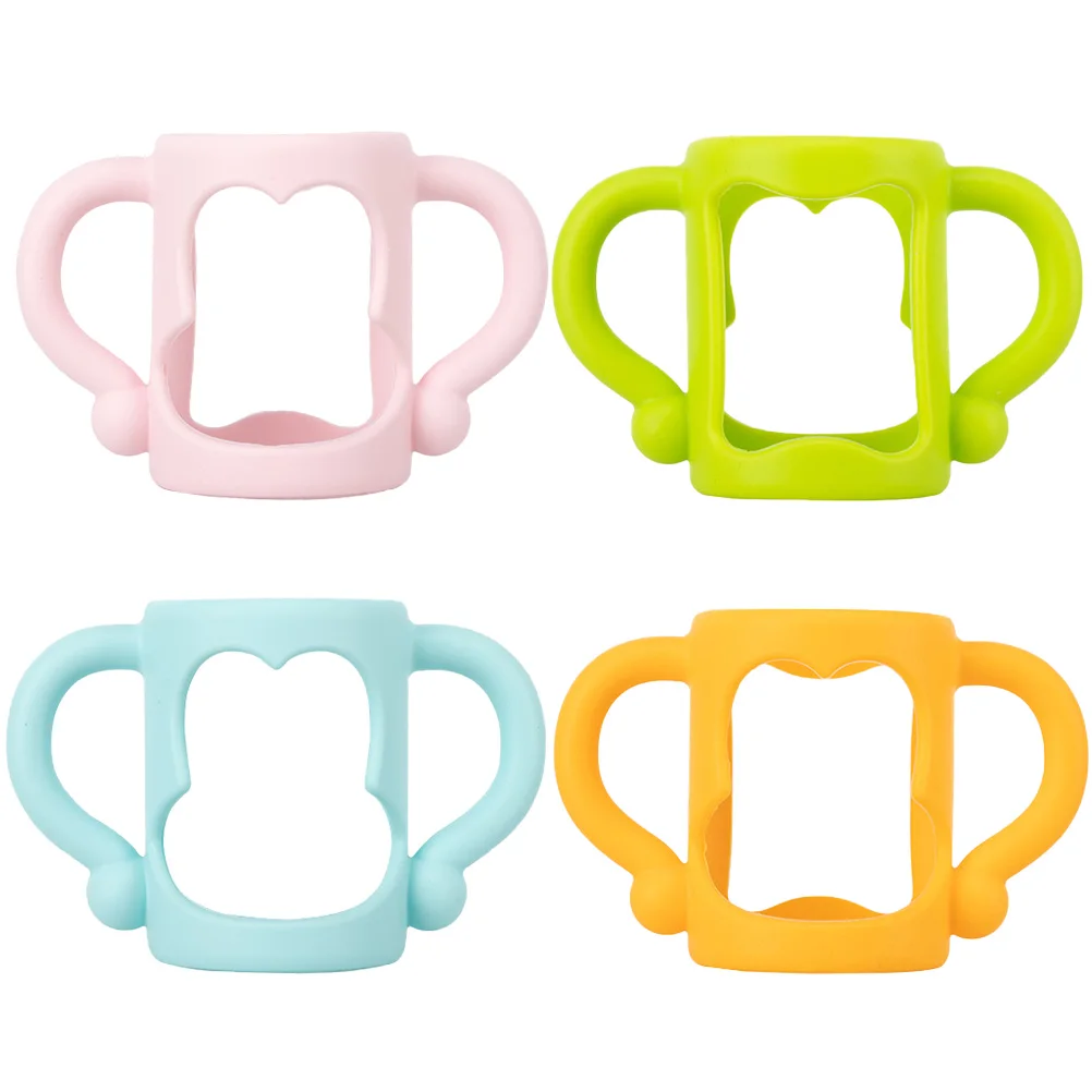 4 Pcs Silicone Handle Bottle Universal Handles for Bottles Grip Sleeve Glass Feeding Infant
4 Pcs Silicone Handle Bottle Universal Handles for Bottles Grip Sleeve Glass Feeding Infant