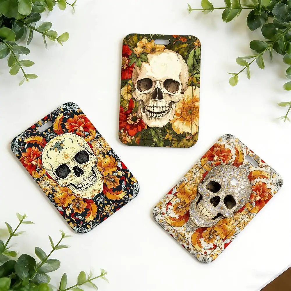 Vintage Skull Floral Holder Stitch Card Holders Student Campus Lanyard Cards Holder Neck Straps for Kids Gift
Vintage Skull Floral Holder Stitch Card Holders Student Campus Lanyard Cards Holder Neck Straps for Kids Gift