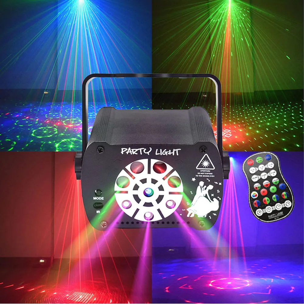 8 Holes 3in1 RGB UV Light DJ Disco Stage Light LED Laser Light RGB UV Party Light Sound Activated Remote Control Strobe Light
8 Holes 3in1 RGB UV Light DJ Disco Stage Light LED Laser Light RGB UV Party Light Sound Activated Remote Control Strobe Light