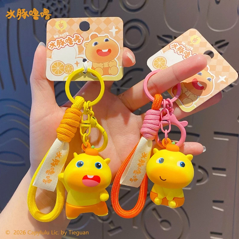 Genuine Cute Capybara Lulu Basic Leather Rope Series Keychain Car Pendant Cute Doll Couple Bag Pendant Small Gift
Genuine Cute Capybara Lulu Basic Leather Rope Series Keychain Car Pendant Cute Doll Couple Bag Pendant Small Gift