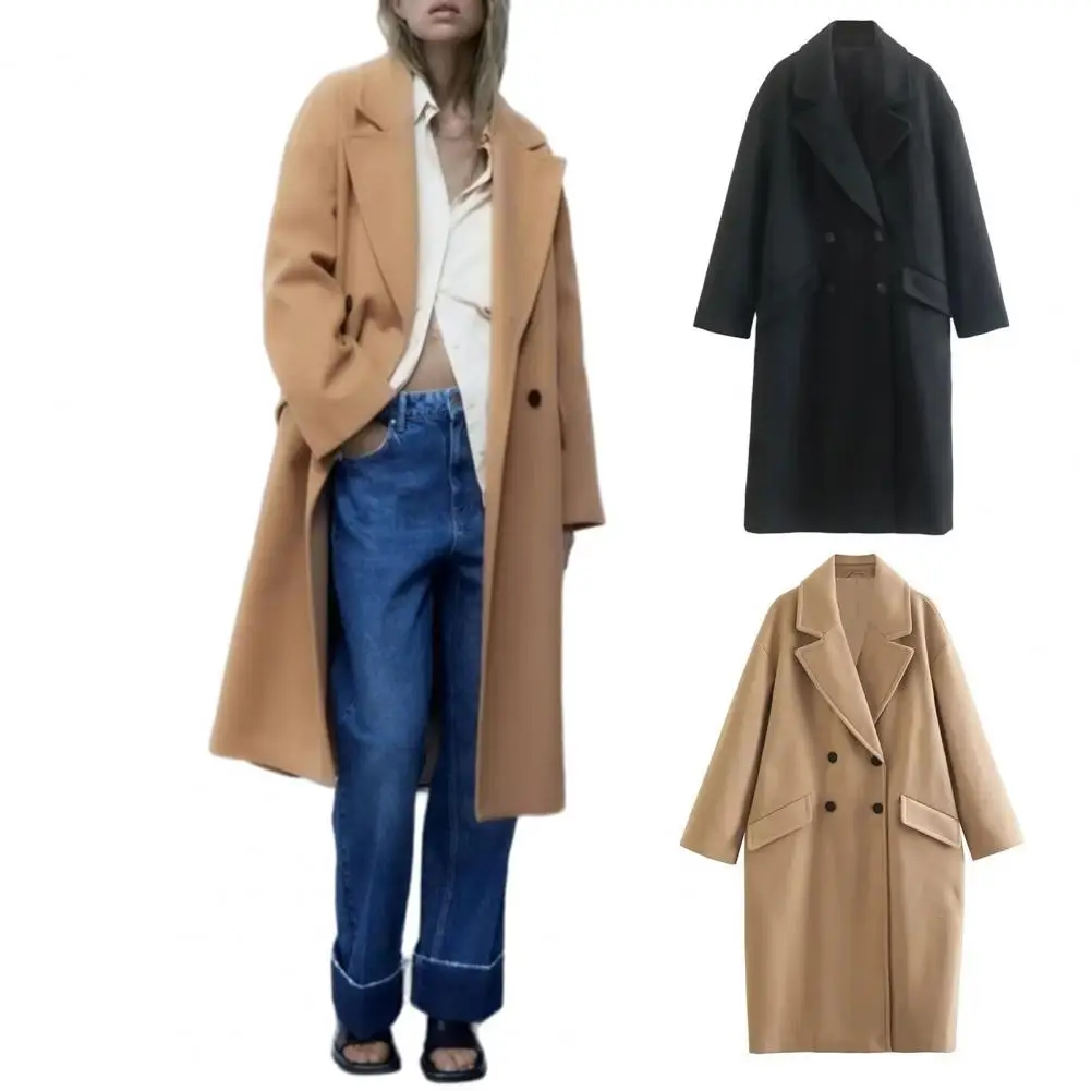 Ladies Trench Coat Stylish British Style Coat Stylish Women's Double-breasted Trench Coat Warm Solid Color Mid Length Jacket
Ladies Trench Coat Stylish British Style Coat Stylish Women's Double-breasted Trench Coat Warm Solid Color Mid Length Jacket