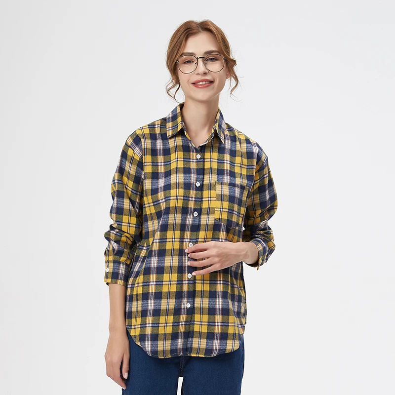Casual Plaid Shirts Women 2023 New Fresh Design Female Loose Long Sleeve Blouses and Tops Good Quality Fine Ladies Grid Clothes
Casual Plaid Shirts Women 2023 New Fresh Design Female Loose Long Sleeve Blouses and Tops Good Quality Fine Ladies Grid Clothes