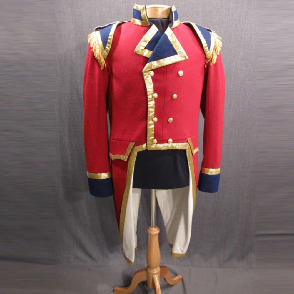 Historical Stand Collar Military Coat Adult Men Red Tailcoat Officer Soldier Uniform Jacket
Historical Stand Collar Military Coat Adult Men Red Tailcoat Officer Soldier Uniform Jacket