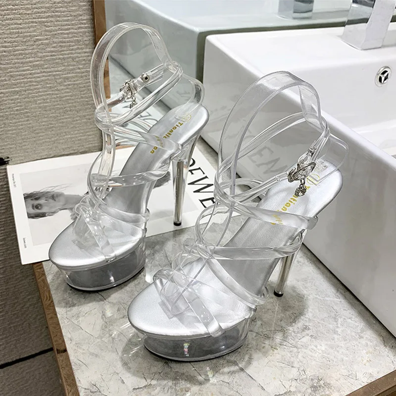 Large Size 34- 43 Summer Sexy Thin High Heels Sandals Women Transparent Crystal Shoes Woman Wedding Party Casual Platform Pumps
Large Size 34- 43 Summer Sexy Thin High Heels Sandals Women Transparent Crystal Shoes Woman Wedding Party Casual Platform Pumps