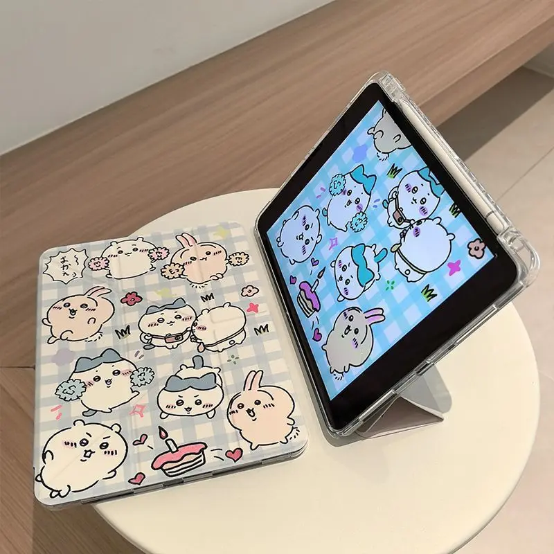 Милый чехол Chiikawa, плоский защитный чехол Kawaii для Ipad, защитный чехол в стиле аниме, аксессуары с героями мультфильмов, кронштейн Air7, праздничные подарки 
Милый чехол Chiikawa, плоский защитный чехол Kawaii для Ipad, защитный чехол в стиле аниме, аксессуары с героями мультфильмов, кронштейн Air7, праздничные подарки