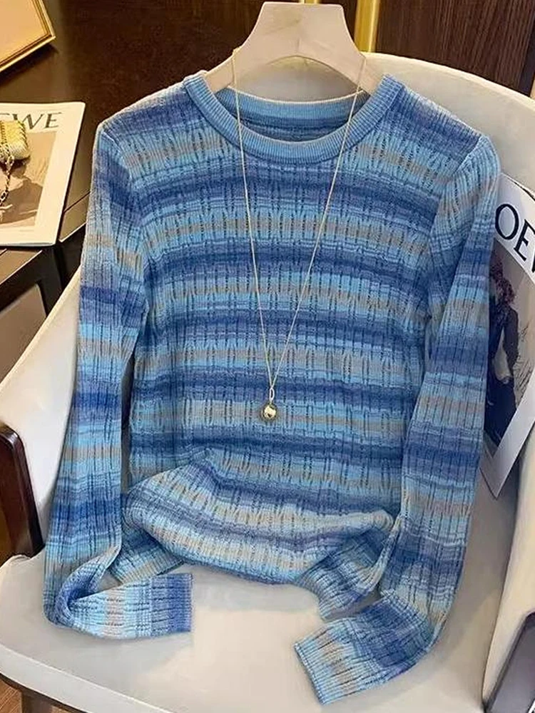 Милый свитер в полоску с мягкими отверстиями для девочек, винтажный маленький вязаный свитер irt для девочек Faion, осенний длинный све, круглый Ne
Милый свитер в полоску с мягкими отверстиями для девочек, винтажный маленький вязаный свитер irt для девочек Faion, осенний длинный све, круглый Ne