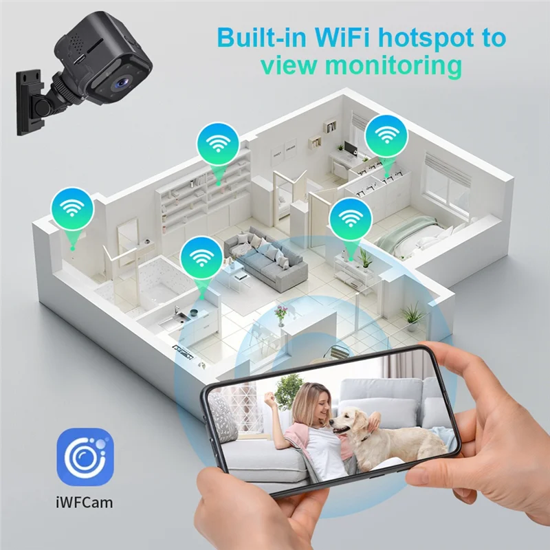 Mini HD Wifi Monitoring Camera Motion Detection Built-In Battery 960Mah Long Standby Baby Camera Pet Monitoring Camera A 1Set
Mini HD Wifi Monitoring Camera Motion Detection Built-In Battery 960Mah Long Standby Baby Camera Pet Monitoring Camera A 1Set