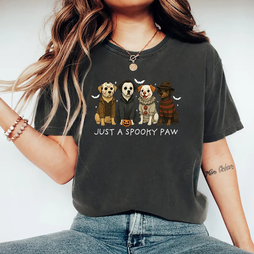 Just A Spooky Paw T-Shirt Halloween Dog T-shirts Halloween Characters Tee Funny Unisex Graphic T Shirts Spooky Season Shirt Top
Just A Spooky Paw T-Shirt Halloween Dog T-shirts Halloween Characters Tee Funny Unisex Graphic T Shirts Spooky Season Shirt Top