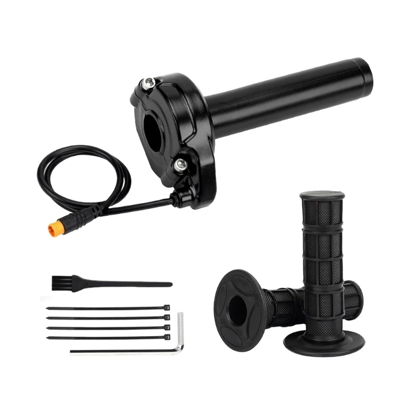 T3LF Full Twist Throttle Easy Installation 12V-72V E-Bike 3 Pin Throttle Grip
T3LF Full Twist Throttle Easy Installation 12V-72V E-Bike 3 Pin Throttle Grip