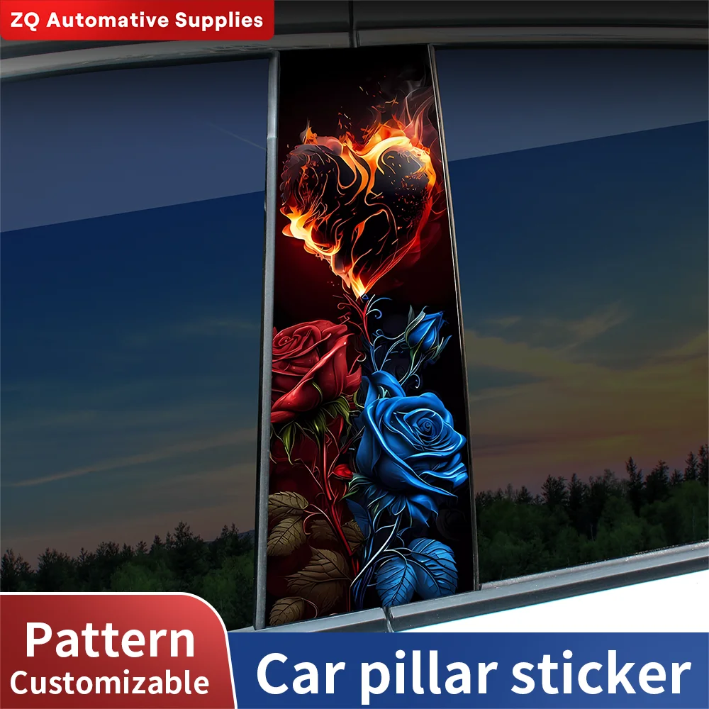 Heart Magic Rose Car Stickers Auto B Pillar Waterproof Center Column Decor Cover Scratches Car Doors Pillar Decals Accessories 
Heart Magic Rose Car Stickers Auto B Pillar Waterproof Center Column Decor Cover Scratches Car Doors Pillar Decals Accessories