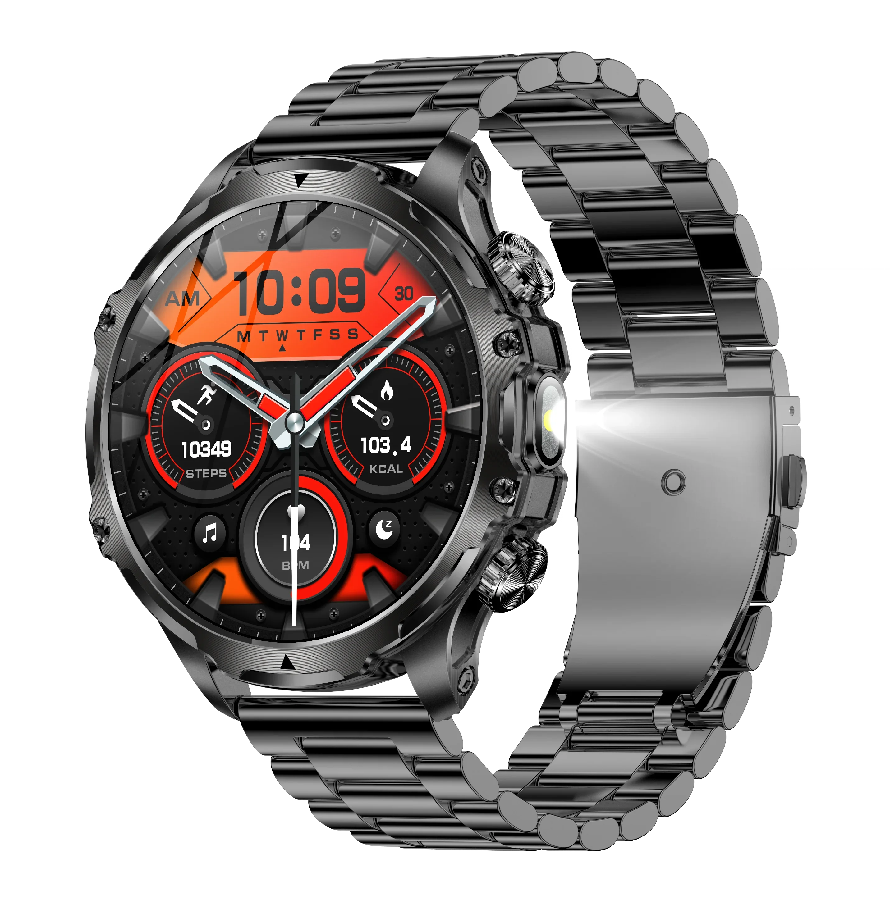 AK75 Smart Watch 1.85Inch Flashlight Waterproof Blood Pressure Blood Oxygen 700mAh Battery Men Outdoor Sports Smartwatch
AK75 Smart Watch 1.85Inch Flashlight Waterproof Blood Pressure Blood Oxygen 700mAh Battery Men Outdoor Sports Smartwatch