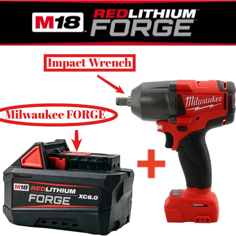 Milwaukee FORGE M18 Battery Forged Battery Multi Safety Protection Tough Mold Body For Indoor Outdoor Professional Jobsite Use
Milwaukee FORGE M18 Battery Forged Battery Multi Safety Protection Tough Mold Body For Indoor Outdoor Professional Jobsite Use