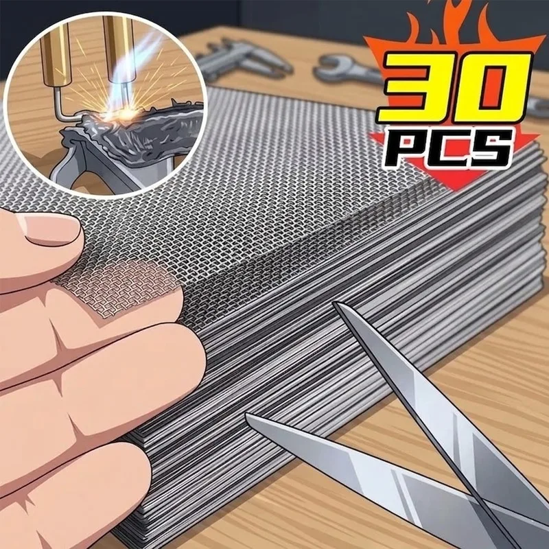 Stainless Steel Repair Mesh Car Bumper Hole Crack Patches Trimmable Welding Wire Mesh for Car Repair Welding Machine Plastic
Stainless Steel Repair Mesh Car Bumper Hole Crack Patches Trimmable Welding Wire Mesh for Car Repair Welding Machine Plastic