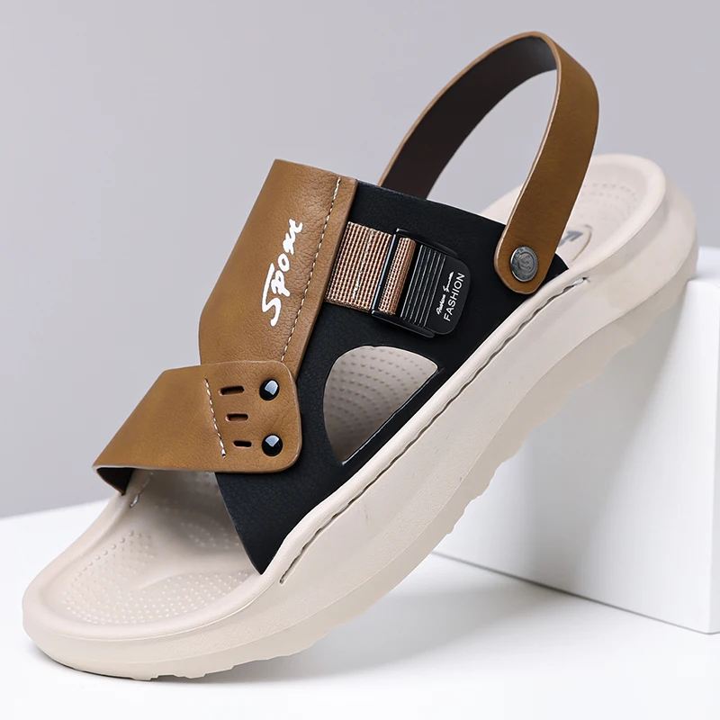 Men's Fashion Summer Sandals Comfortable Soft Sole Slippers Anti-Slip Wear-Resistant Outdoor Driving Beach Shoes-Wc26-8
Men's Fashion Summer Sandals Comfortable Soft Sole Slippers Anti-Slip Wear-Resistant Outdoor Driving Beach Shoes-Wc26-8