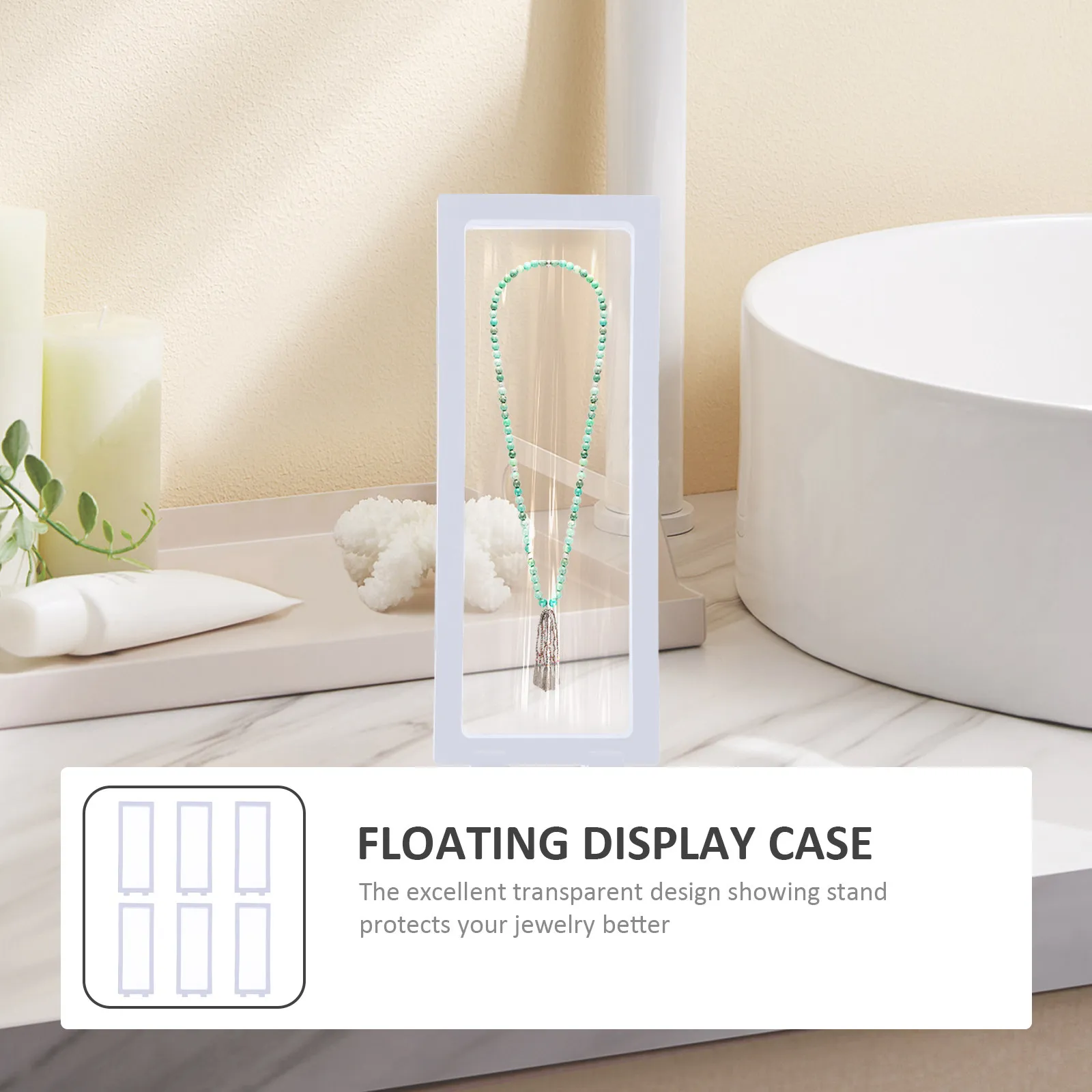 6Sets Transparent Jewelry Display Rack Case with Pe Film Membrane Support Base for Rings Bracelets Pendants
6Sets Transparent Jewelry Display Rack Case with Pe Film Membrane Support Base for Rings Bracelets Pendants