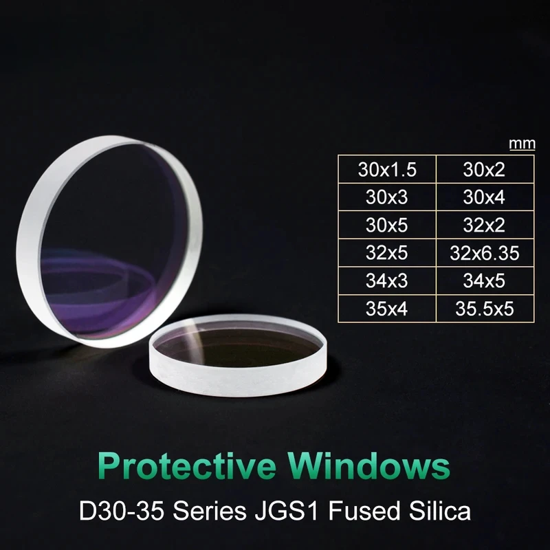 Laser Protection Window Lens Protective Windows Dia30/32/34/35 for WSX Precitec Raytools Bodor Laser Heads Optical Lens
Laser Protection Window Lens Protective Windows Dia30/32/34/35 for WSX Precitec Raytools Bodor Laser Heads Optical Lens