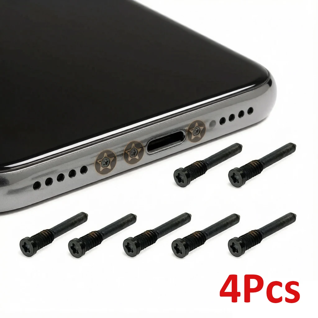4Pcs Pentalobe Bottom Charging Port Screws Replacement for Apple iPhone 15 14 13 12 11 Pro Max Mini X XS XR 8 7 6S 6 5S
4Pcs Pentalobe Bottom Charging Port Screws Replacement for Apple iPhone 15 14 13 12 11 Pro Max Mini X XS XR 8 7 6S 6 5S