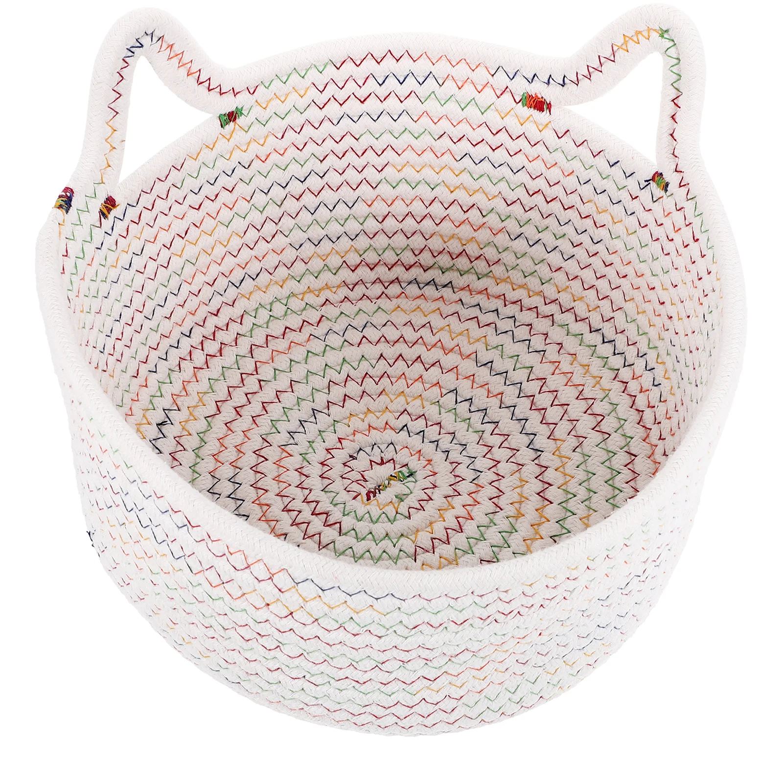 Braided Rope Basket Large Grey Cat Ears Woven Cotton Rope Handle Decorative Storage Baskets Home Supplies Household Storage
Braided Rope Basket Large Grey Cat Ears Woven Cotton Rope Handle Decorative Storage Baskets Home Supplies Household Storage