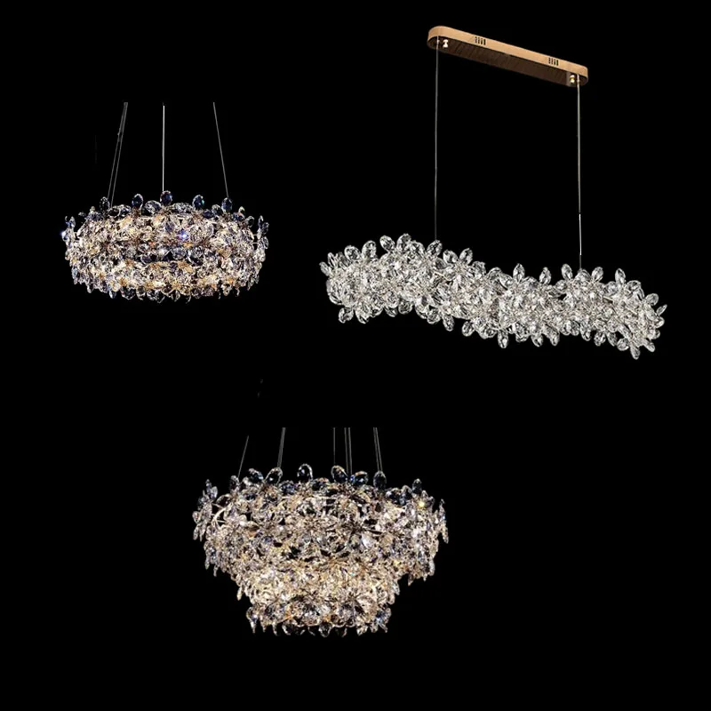Single Layer Rectangular Crystal LED Chandelier Pendant Light Ceiling Lamp Dimmable for Kitchen island Indoor lighting decoratio
Single Layer Rectangular Crystal LED Chandelier Pendant Light Ceiling Lamp Dimmable for Kitchen island Indoor lighting decoratio