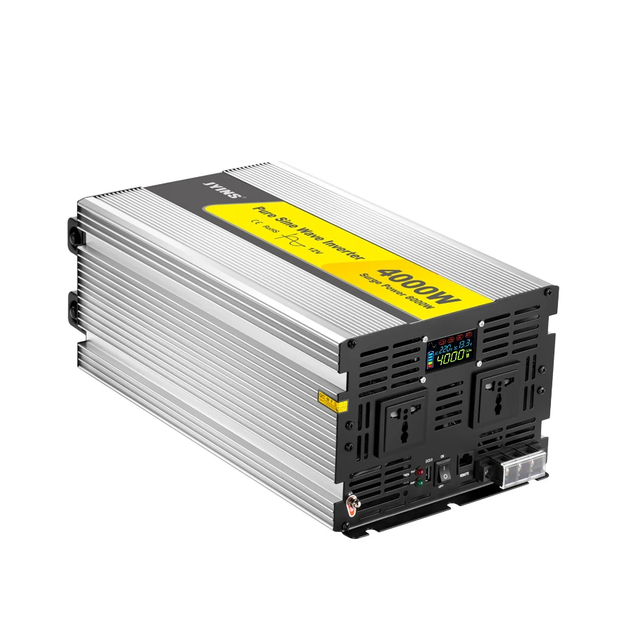 Power 4kw Solar Inverter Off Grid Pure Sine Wave With LCD Display12v 24v 48v 110v 230v 4000v Inversor Converter
Power 4kw Solar Inverter Off Grid Pure Sine Wave With LCD Display12v 24v 48v 110v 230v 4000v Inversor Converter