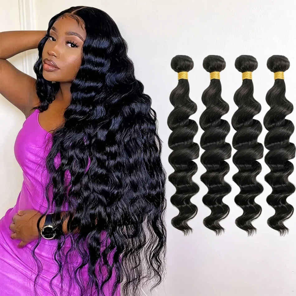Natural Color Deep Wave Bundles Sew Brazilian Virgin Remy Hair Extensions 3/4 Bundles Raw Hair Bundles Double Weft Quick Weave
Natural Color Deep Wave Bundles Sew Brazilian Virgin Remy Hair Extensions 3/4 Bundles Raw Hair Bundles Double Weft Quick Weave
