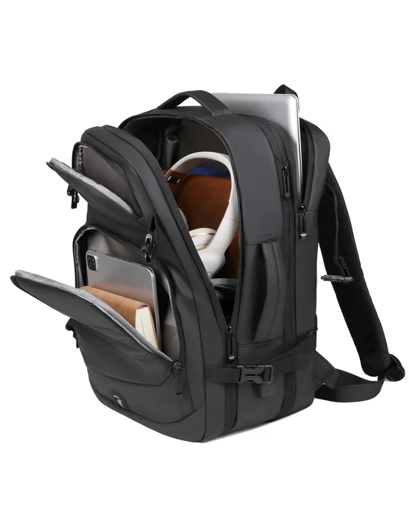 Black Large Capacity Laptop Backpack 15.6 Inch Notebook Bag With Multiple Pockets Oxford Cloth Water Resistant Rucksack
Black Large Capacity Laptop Backpack 15.6 Inch Notebook Bag With Multiple Pockets Oxford Cloth Water Resistant Rucksack