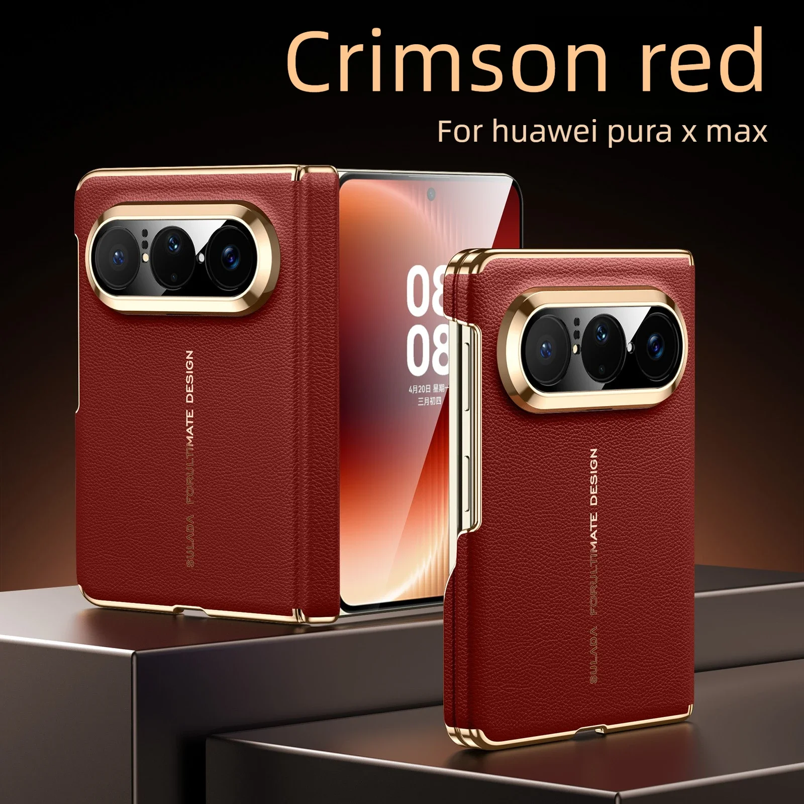 SULADA Dual-axis genuine leather case for huawei pura x max luxury style lens precision hole protection magnetic phone case
SULADA Dual-axis genuine leather case for huawei pura x max luxury style lens precision hole protection magnetic phone case