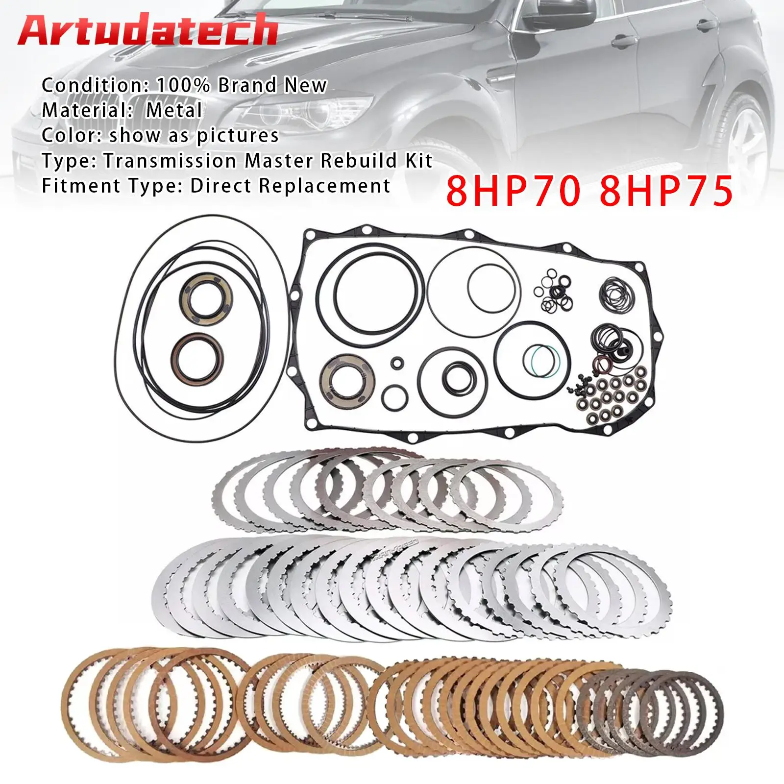 Artudatech 8HP70 8HP75 Auto Transmission Master Rebuild Kit Clutch Plates For BMW Jaguar Car Accessories
Artudatech 8HP70 8HP75 Auto Transmission Master Rebuild Kit Clutch Plates For BMW Jaguar Car Accessories
