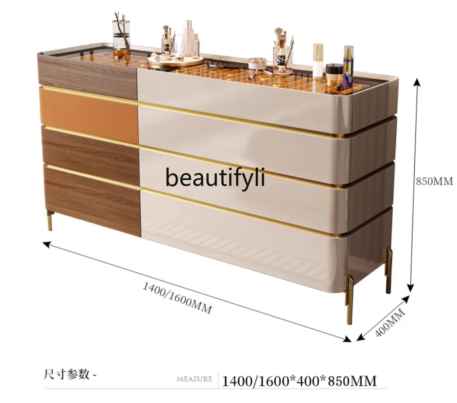 Italian-Style Light Luxury Chest of Drawers Modern Minimalist Solid Wood Bed Front Cabinet Living Room Paint Jewelry Cabinet
Italian-Style Light Luxury Chest of Drawers Modern Minimalist Solid Wood Bed Front Cabinet Living Room Paint Jewelry Cabinet